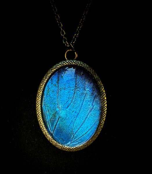 Blue Morpho Necklace